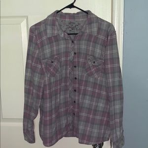 Purple and grey flannel